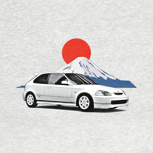 Civic Fuji JDM Japan Print by Auto-Prints